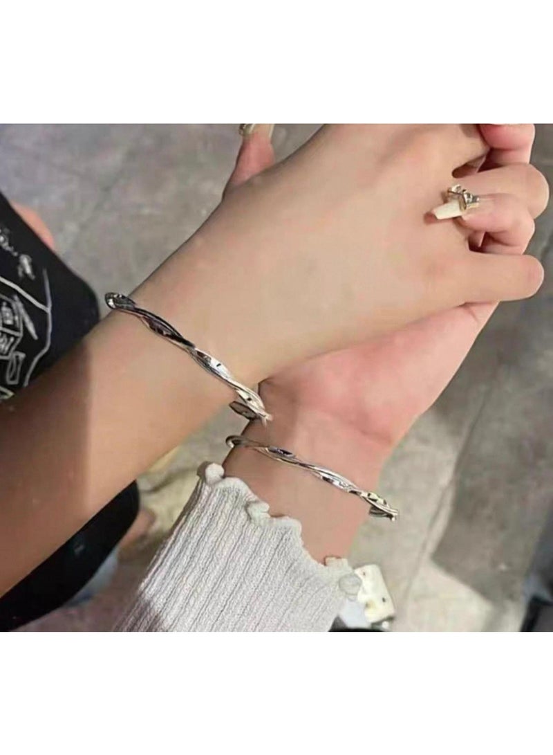 سيمهو سوار أنيق لون فضي مميز