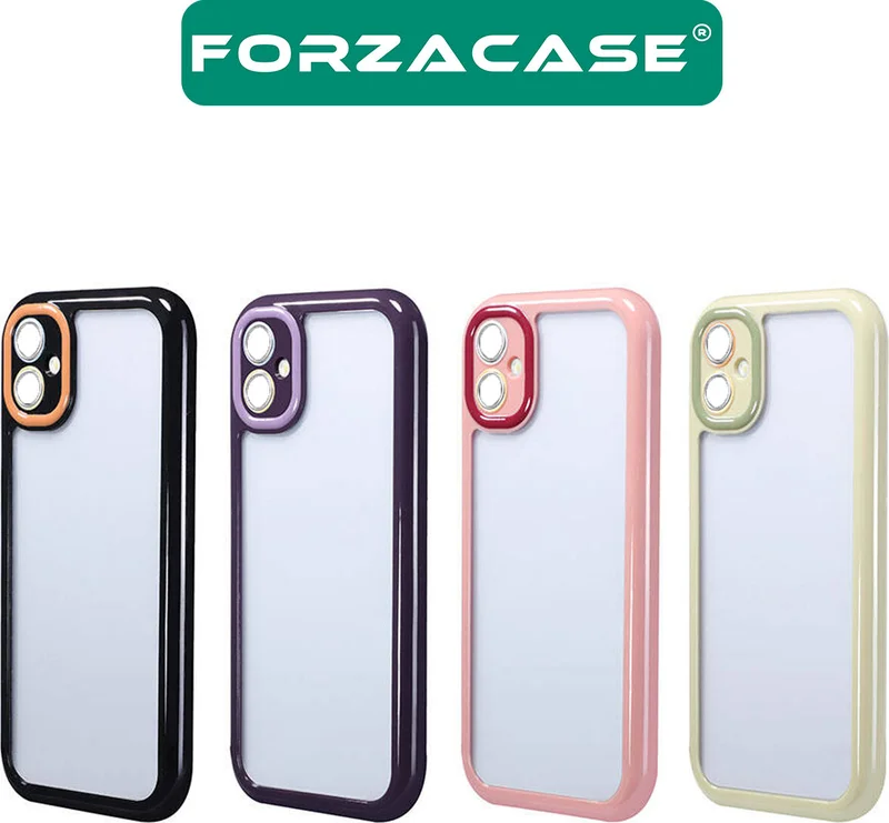 Forzacase iPhone 13 Compatible Colorful Series Camera Protection Semi Flexible Plastic TPU Case