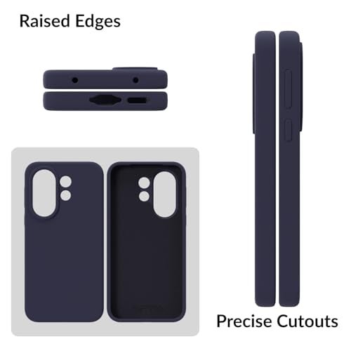 SPRIG Compatible with Vivo X200 FE Premium SilkTone Back Cover Drop Tested Shock Proof Mobile Case for Men, Women, Boys and Girls with Camera Protection (Midnight Blue) - Image 3