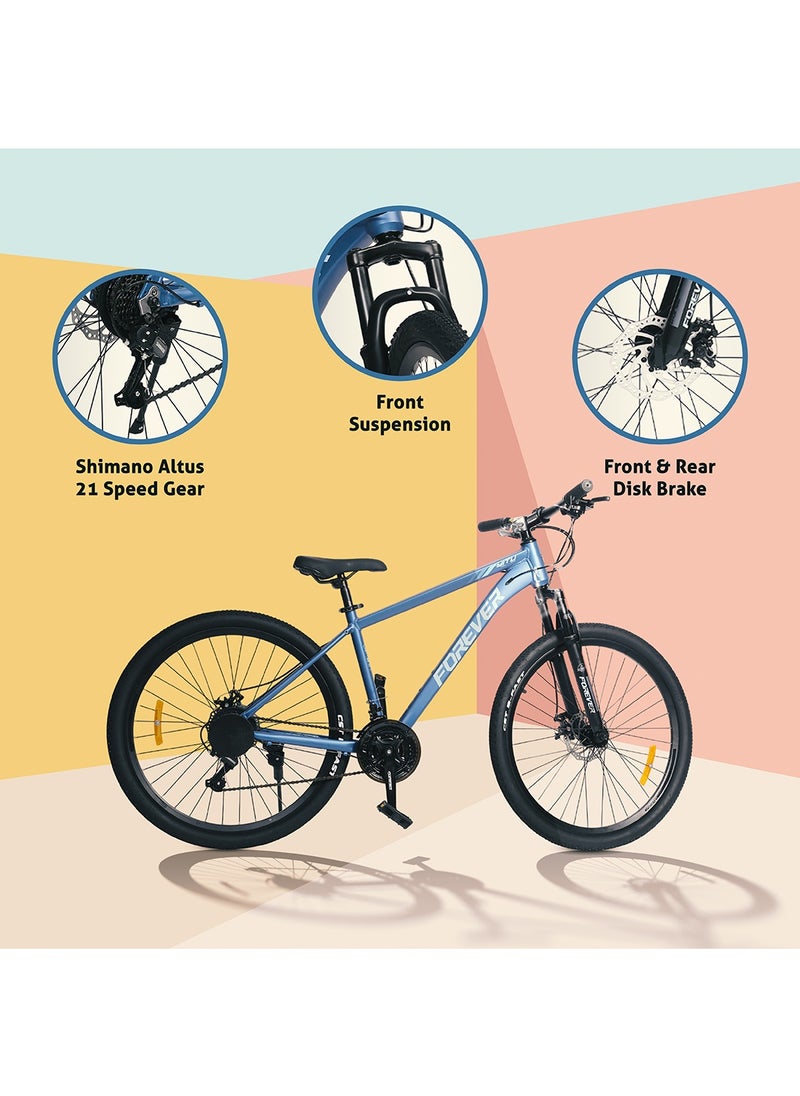 ENDLESS  SPEC : Black Colour,26", Aluminium, 21 Speed Original Shimano Gear, With Disc Break, 18" Frame, Tyre : 26*2.135  - Image 2