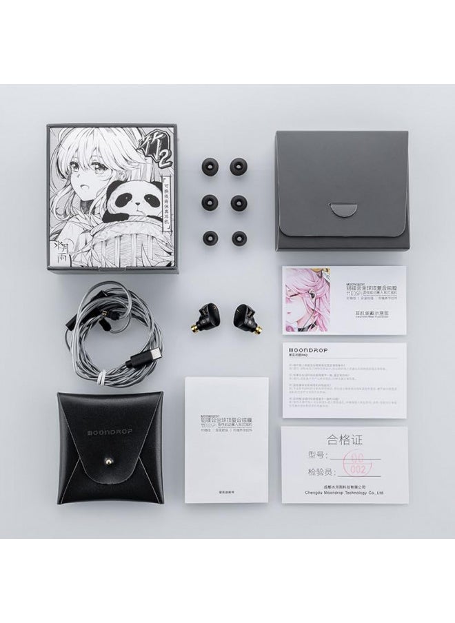 Moondrop - Moondrop CHU II DSP Headphones High Performance Dynamic Driver USB-C in-Ear Monitors Type-C with Microphone Earphone - Image 1