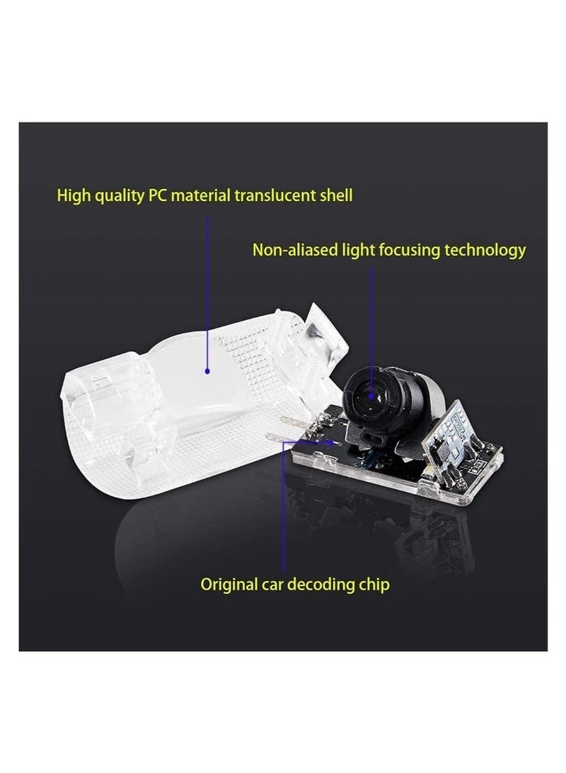 NOOA 4 Pack LED Car Door Logo Light Projector, Welcome Laser Lights Car Door Courtesy Lights 3D Logo Door Lights White LED Projector Lamps for RXESGXLSLXISGSRCUX Series Lexus Door Light Replacement - Image 5