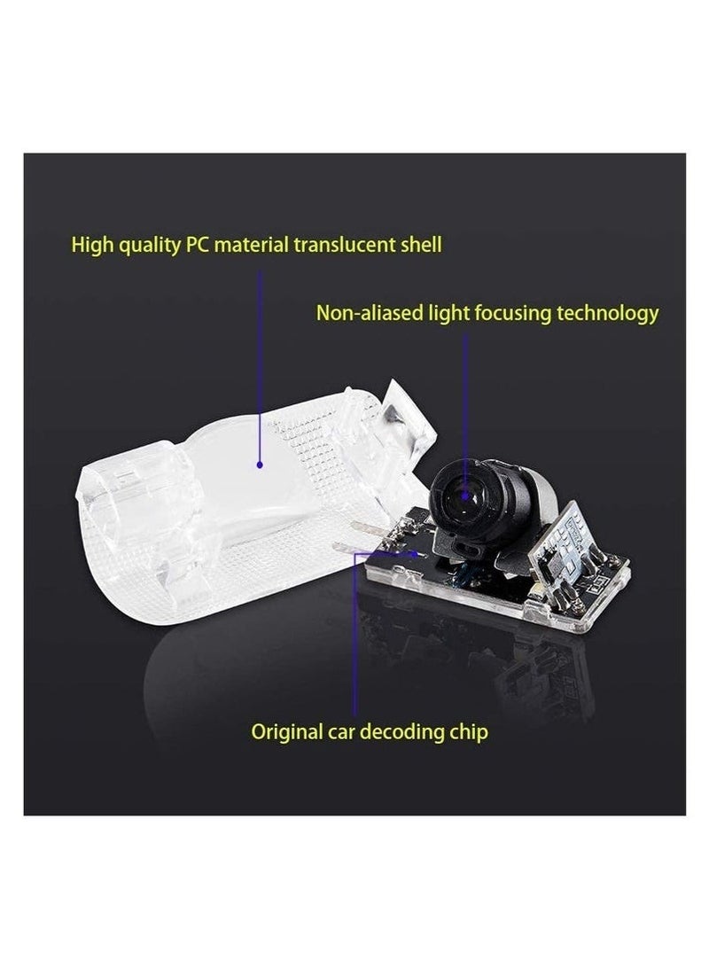 NOOA 4 Pack LED Car Door Logo Light Projector, Welcome Laser Lights Car Door Courtesy Lights 3D Logo Door Lights White LED Projector Lamps for RXESGXLSLXISGSRCUX Series Lexus Door Light Replacement - Image 4