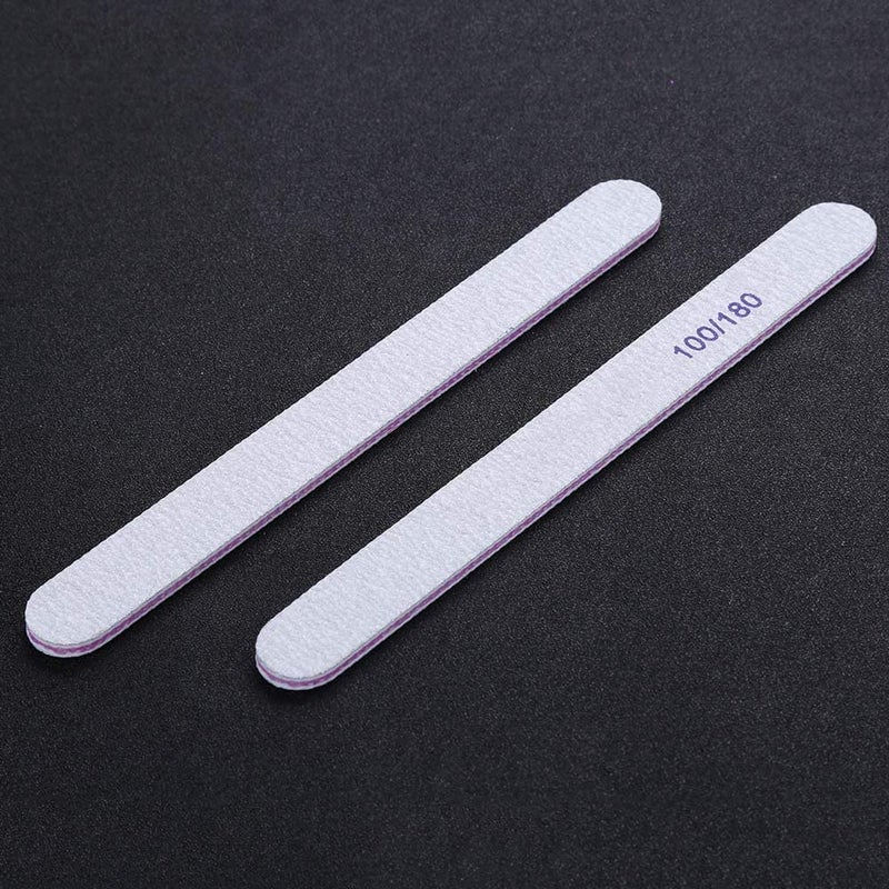 B-LADY BLADY 50Pcs Nail Files Double Sided Emery Board 100180 Grit Washable Manicure Pedicure Grooming Tool Nail Buffer Block - Image 5