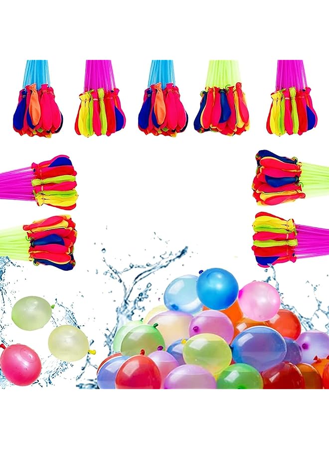 مومو بير بالونات مائية 333 بالون مائي ذاتي الغلق، قنبلة مائية من اللاتكس، 333 قطعة، قتال بالونات مائية، ألعاب كرات مائية، ألعاب حمام سباحة، ألعاب خارجية، كرة رش صيفية ممتعة للأطفال، حفلات أعياد الميلاد - Image 1