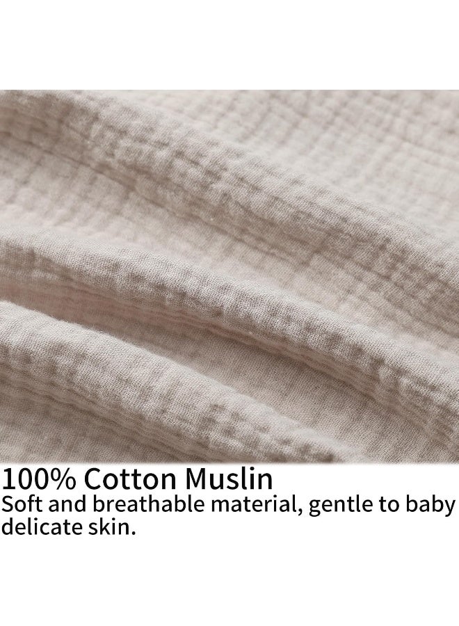 Onacosht Muslin Nursing Pillow Cover - Fog - Image 2
