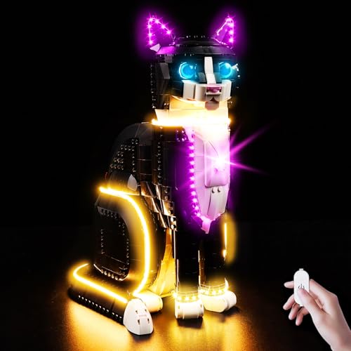 Kyglaring LED Light Kit Compatible with Lego Tuxedo Cat 21349 Building Blocks Upgrade Touch Control Dimming Lights Only No Model Set Touch Version - Image 1
