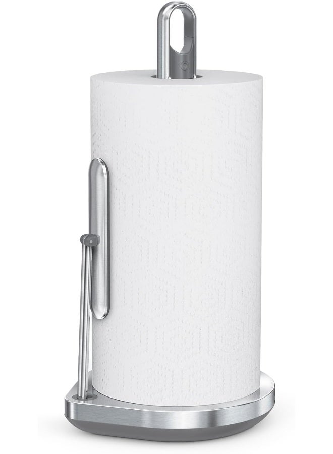 simplehuman حامل مناديل ورقية بسيط من simplehuman مع مضخة رذاذ، فولاذ مقاوم للصدأ مصقول - Image 2