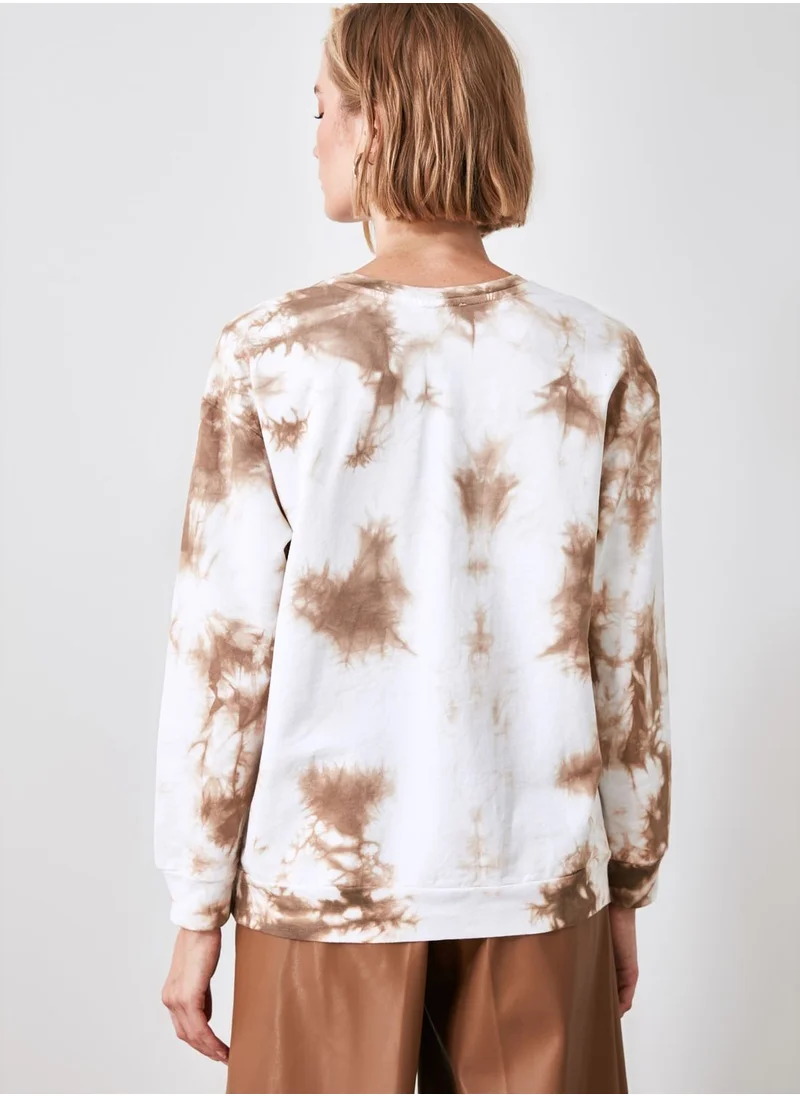 trendyol Knitted Printed Sweatshirt