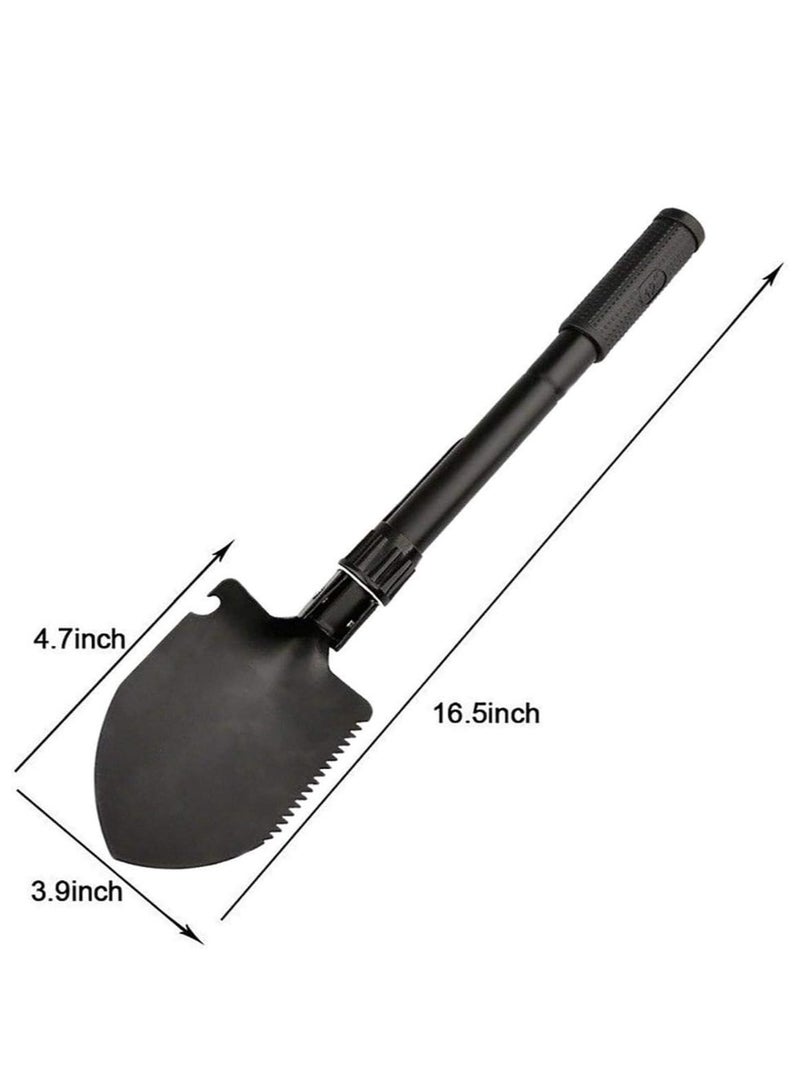 Cool Baby Military Folding Shovel Multipurpose Tool For Outdoor Survival Portable With Carrying Pouch Camping Outdoor Tools - Image 3