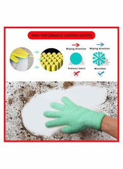 Y&D 4 Pairs Microfiber Dusting Cleaning Gloves Washable Mittens for House Trucks and Cars Nice Mirrors Lamps Window  - Image 3