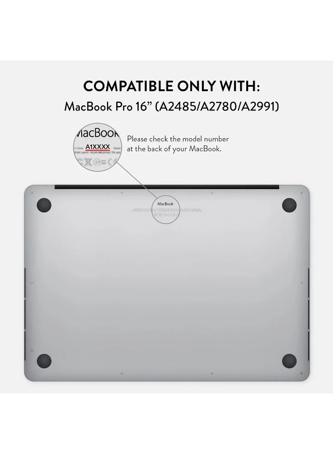 بورجا غطاء حماية ماك بوك برو  بوصة بتصميم مطبوع شاشة ريتينا بصمة الإصبع