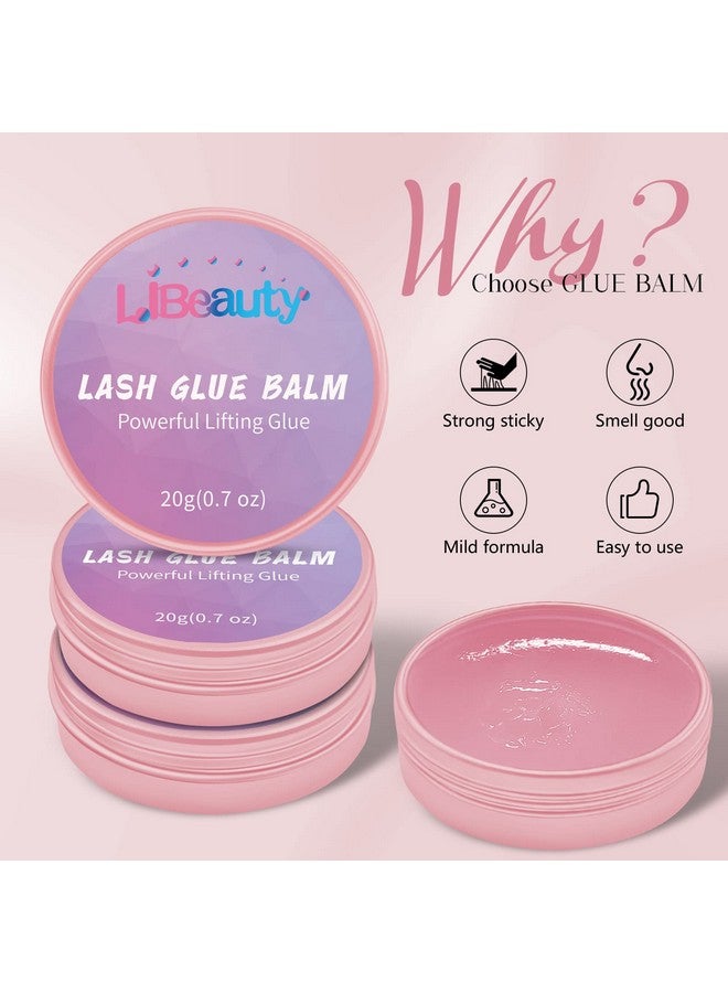 Libeauty Lash Glue Balm Lash Lift Adhesive 0.71Oz20G Strong Sticky Fruit Flavor Eyelash & Eyebrow Perm Glue Balm For Long Lasting Individual Brow Lamination Gel - Image 2