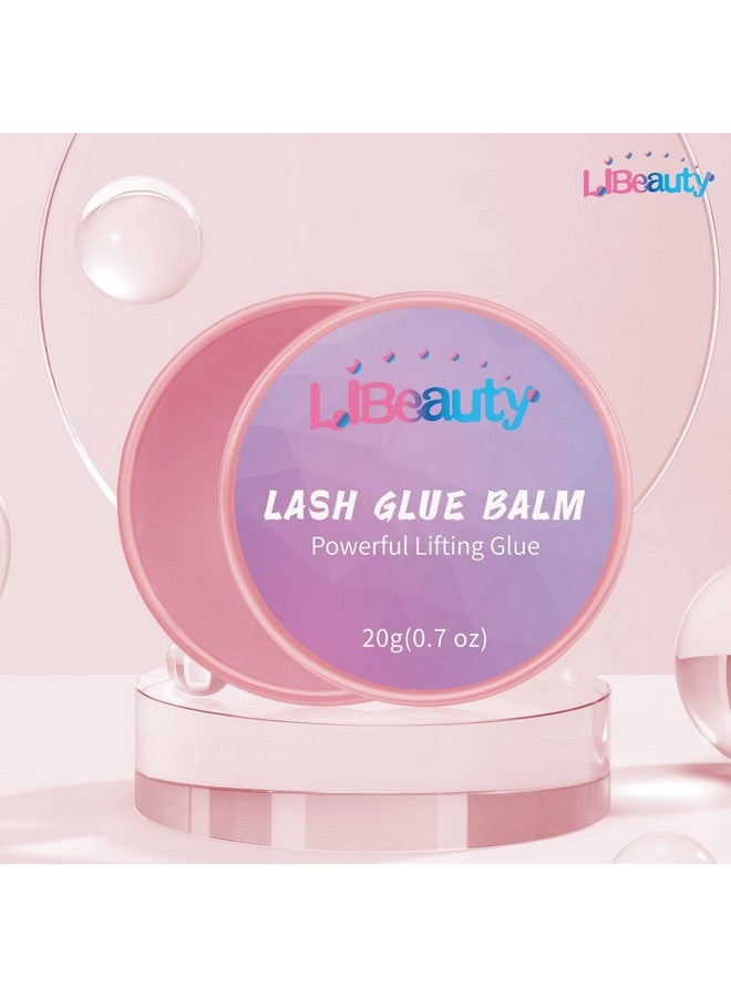 Libeauty Lash Glue Balm Lash Lift Adhesive 0.71Oz20G Strong Sticky Fruit Flavor Eyelash & Eyebrow Perm Glue Balm For Long Lasting Individual Brow Lamination Gel - Image 5