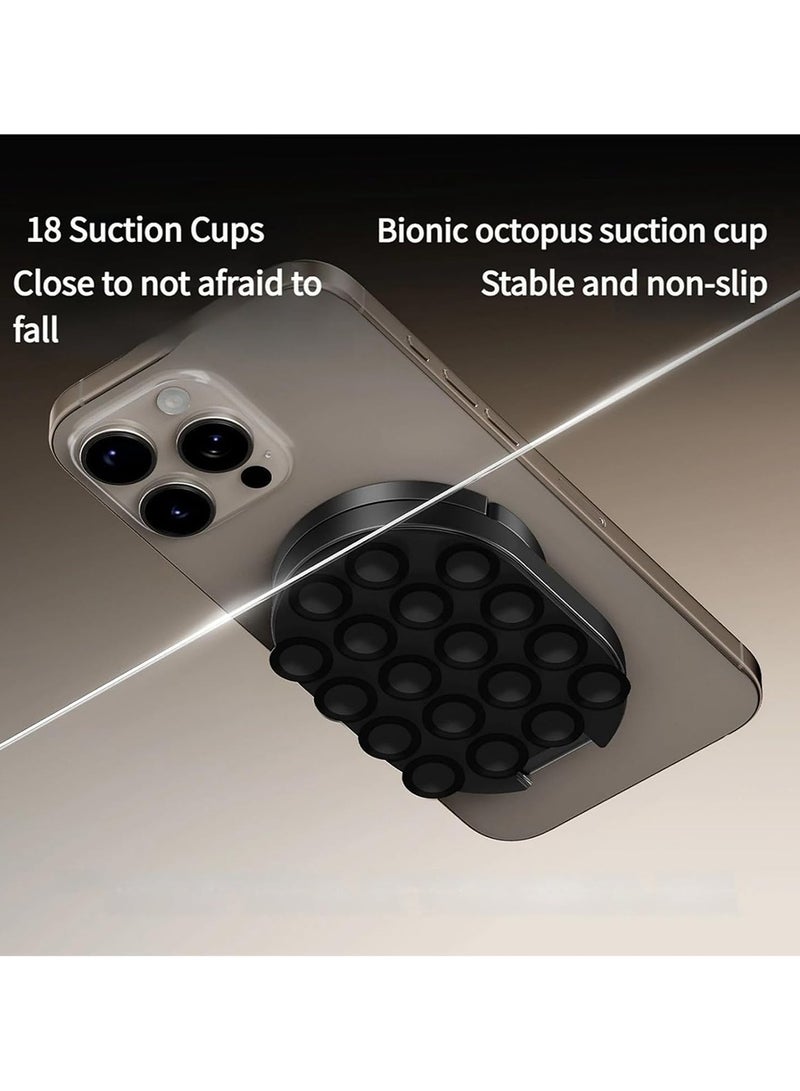 O Ozone 3-in-1 Suction Magnetic Phone Holder 2026 Foldable 360° Rotatable MagLock Mount Strong Suction Gym Car Dashboard Kitchen Office Phone Stand Holder - Image 3