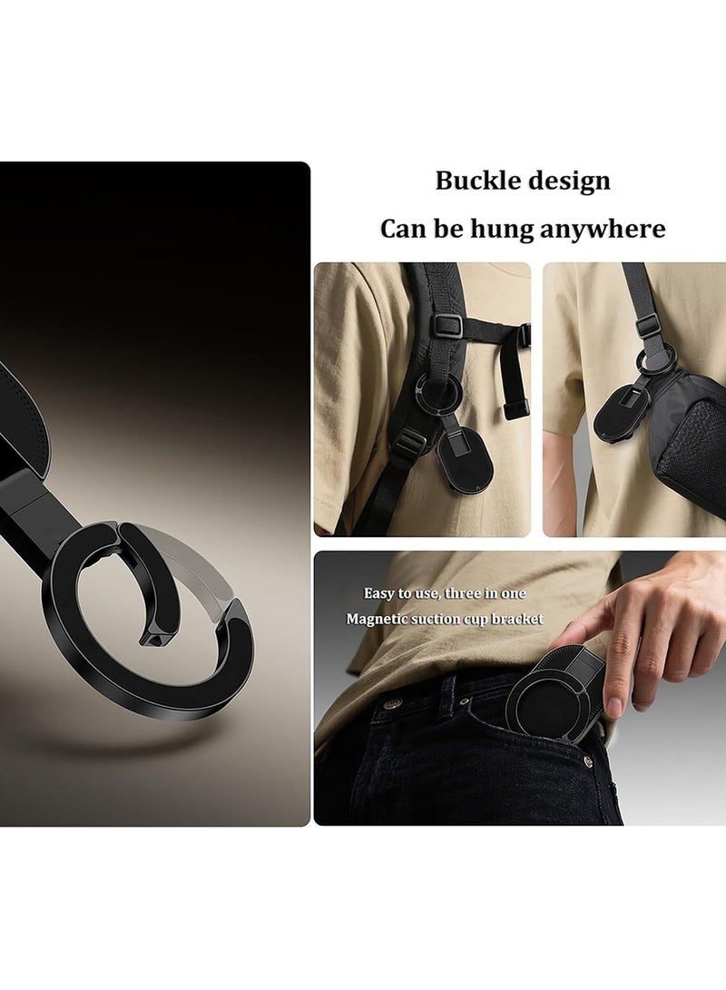 O Ozone 3-in-1 Suction Magnetic Phone Holder 2026 Foldable 360° Rotatable MagLock Mount Strong Suction Gym Car Dashboard Kitchen Office Phone Stand Holder - Image 4