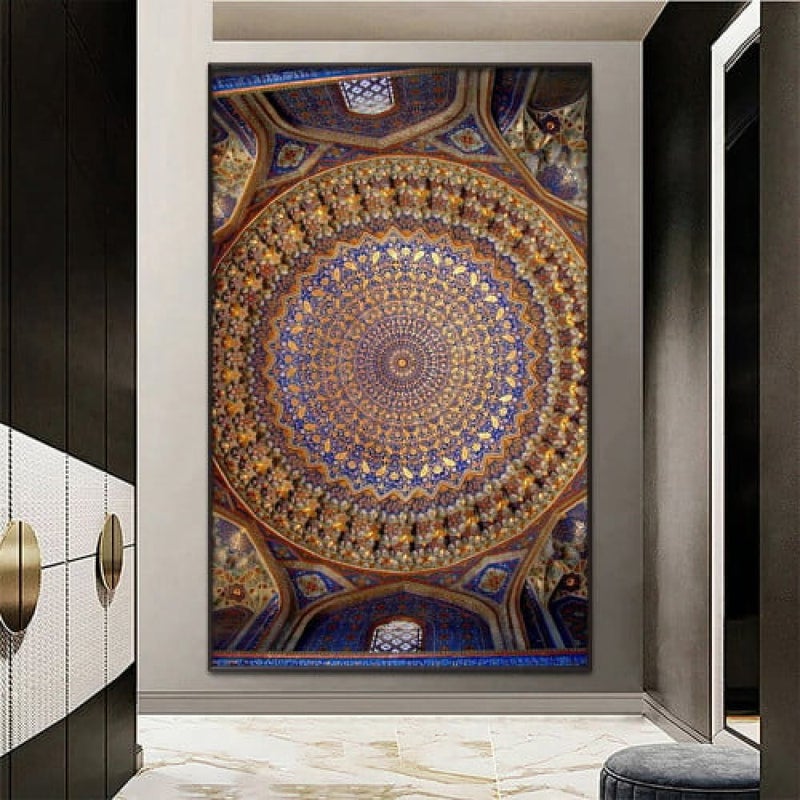 ماركتنا لوحة قماشية بتصميم مودرن مع برواز مجوف مقاس (60×90) قطعة واحدة - Image 1