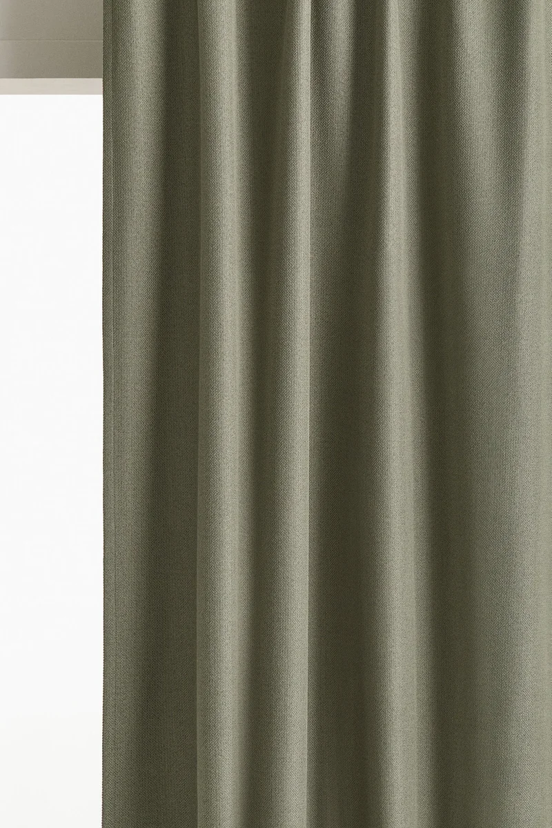 H&M 2-pack blackout herringbone curtain lengths