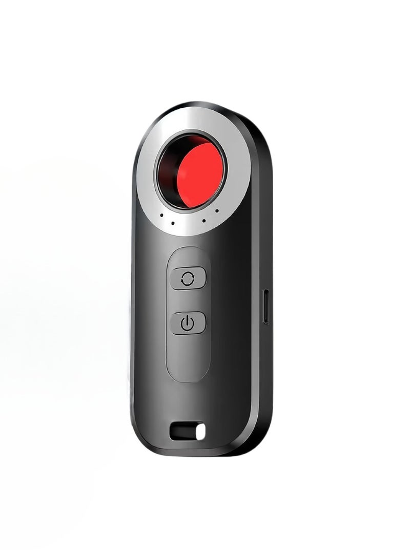 Generic Small Camera Detector, Wireless Infrared Camera Scanner With Six Levels LED, Lightweight Travel Size Portable Anti Spy Detector For Hotel Bathroom, (1pc, Black)  - Image 1