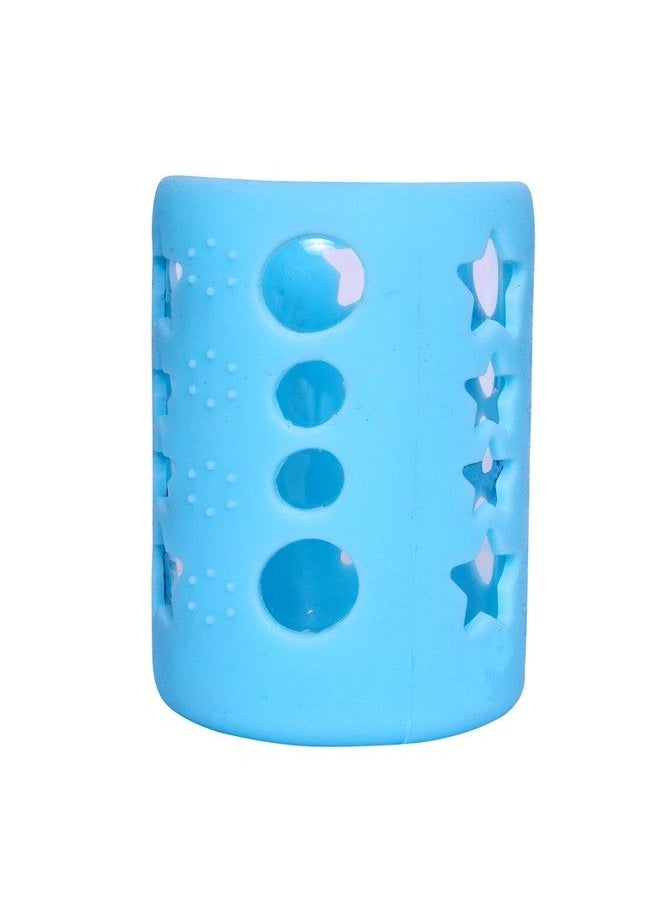 The Little Lookers - Baby Feeding Bottle Silicone Warmer Cover Sleeve Holder Insulated Protection For Newborns Infants Babies (Pack Of 1) (Blue120Ml) - Image 1