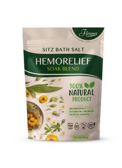 Ath Salt Blend For Hemorrhoids Treatment Natural Epsom Salt Soak With Natural Extracts And Oils For Fissure, Postpartum Care And Bartholin Cyst Treatment By Fivona - 14.1 Oz