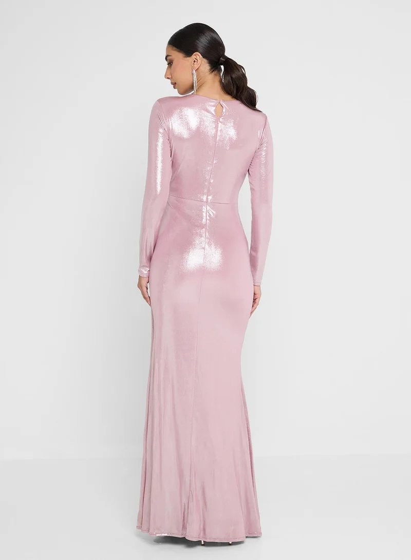 جولدن ابل Long Sleeves Maxi Dress