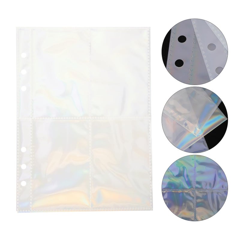 Transparent Photo Album Sleeves 10 Sheets for Ring Binders Protect Photos Postcards - Image 4