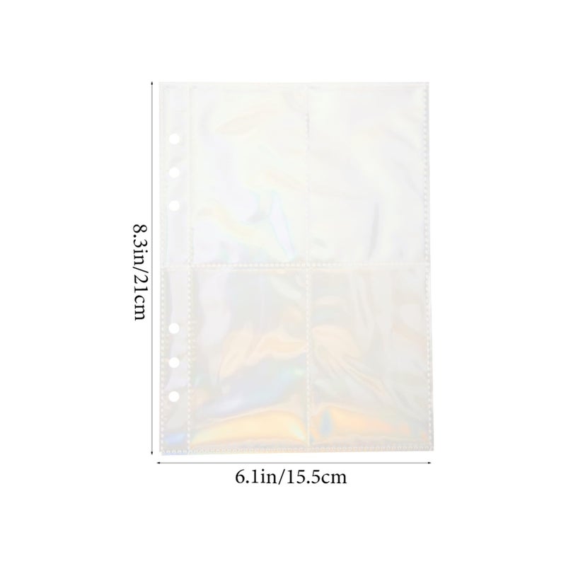Transparent Photo Album Sleeves 10 Sheets for Ring Binders Protect Photos Postcards - Image 3