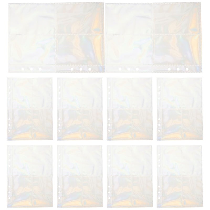 Transparent Photo Album Sleeves 10 Sheets for Ring Binders Protect Photos Postcards - Image 2