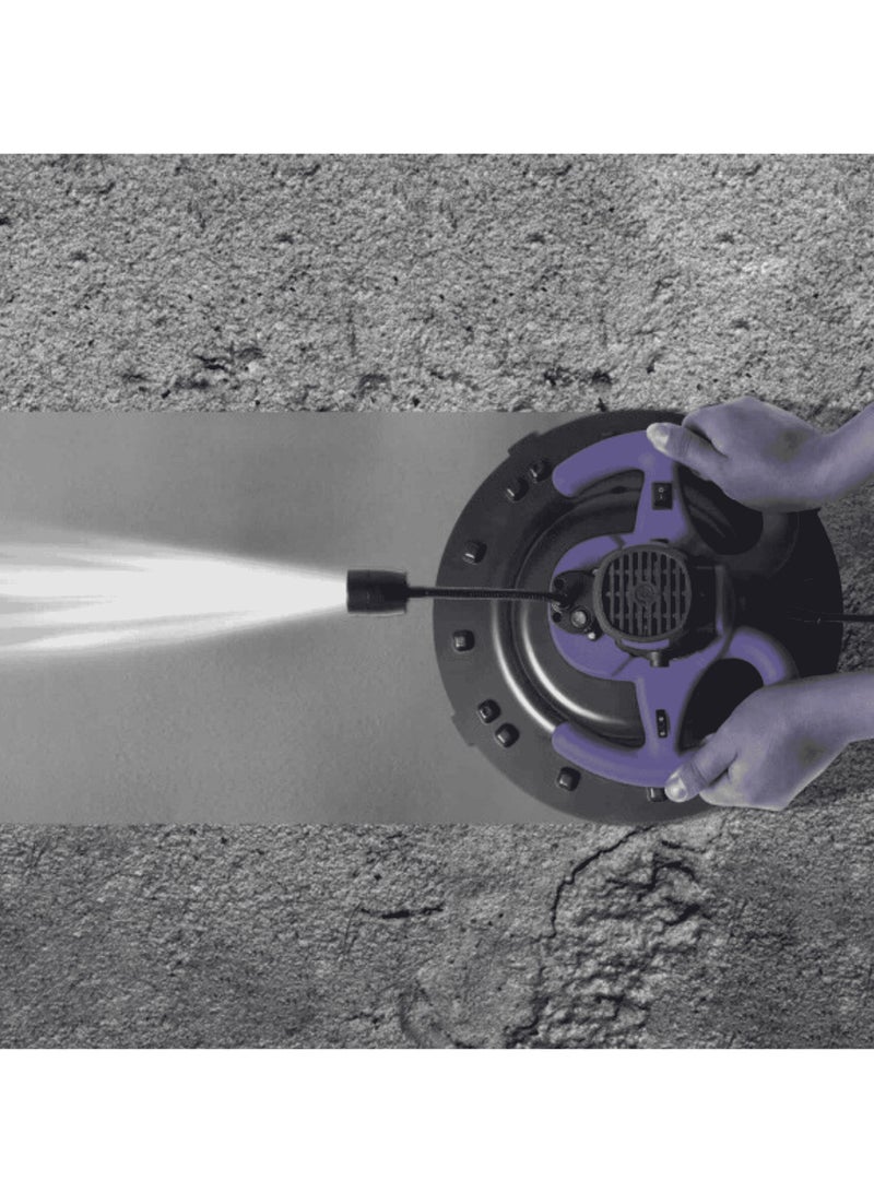 makute Electric Wall Smoothing Polishing Machine 1680W 220V Concrete Cement Mortar Surface Finishing Tool for Plaster Trowel and Construction Work – Model EM121-380D - Image 5