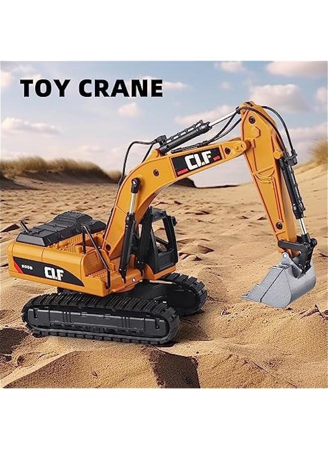 Generic - Digger Toys for Boys Construction Truck Toys Excavator，Excavator Toy with Simulated Lights，Crawler Excavator Model Construction Toys for Children，Excavator Toys for Boys 3-5 Year Old - Image 1