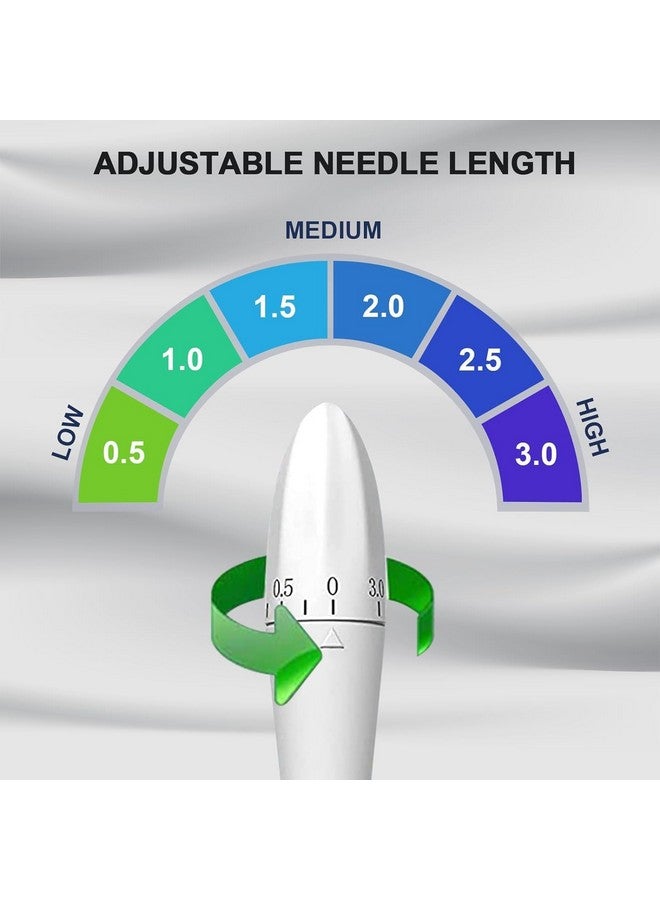 Kitssential® 140 Titanium Adjustable Microneedling Derma Stamp -Derma Microneedle Stamp for Face & Hair & Beard & Scalp - Derma Roller Alternative Skin Care - Dermastamp For Body Home Use (Hair Beard Growth) - Image 2