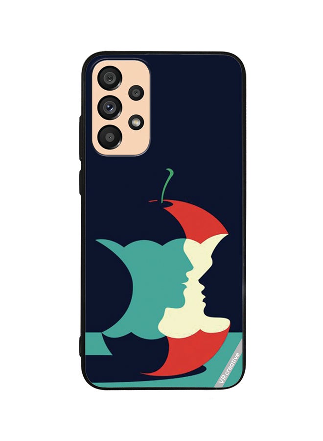 VR CREATIVE Protective Case Cover For Samsung Galaxy A72 Eaten Apple Design Multicolour - Image 1