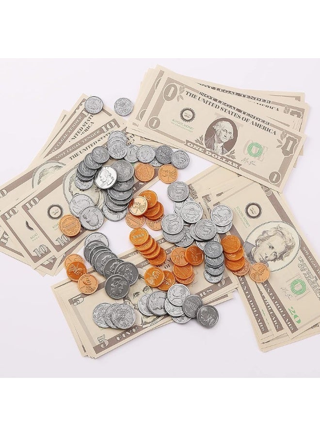 Mr. Pen Mr. Pen- Play Money for Kids, 150 Pcs, Ages 3+, Toy Money, Money Games, Fake Money for Kids, Pretend Money, Toddler Learning Money, Kids Play Money, Realistic Money, Fake Cash, Coins for Kids - Image 4