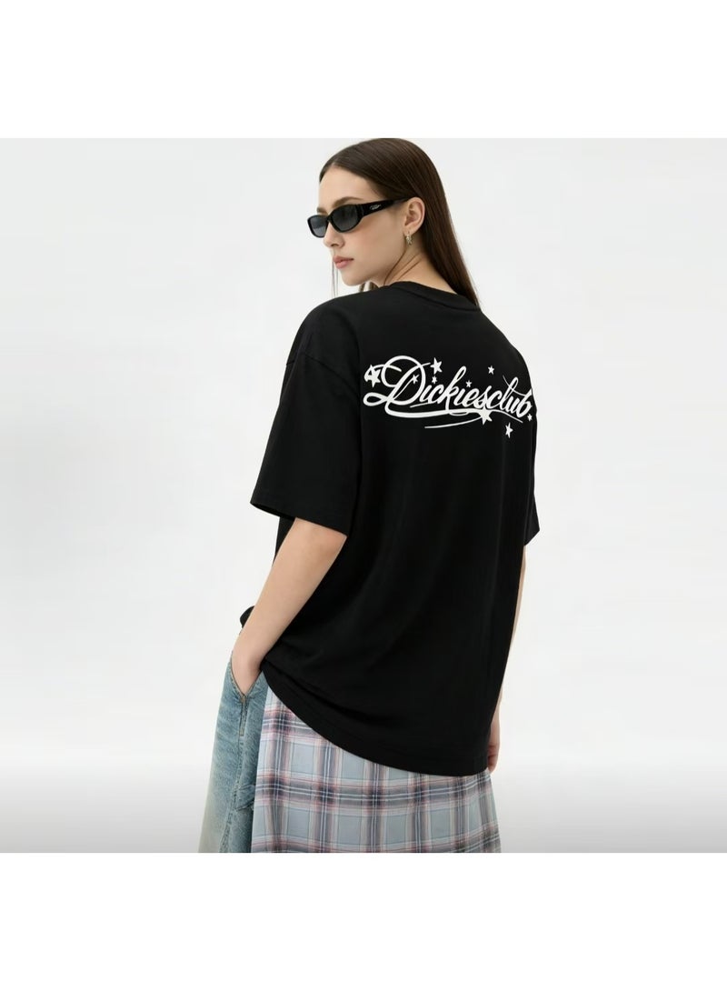 Dickies American Retro Script White Print Black T-Shirt Size XL - Image 3