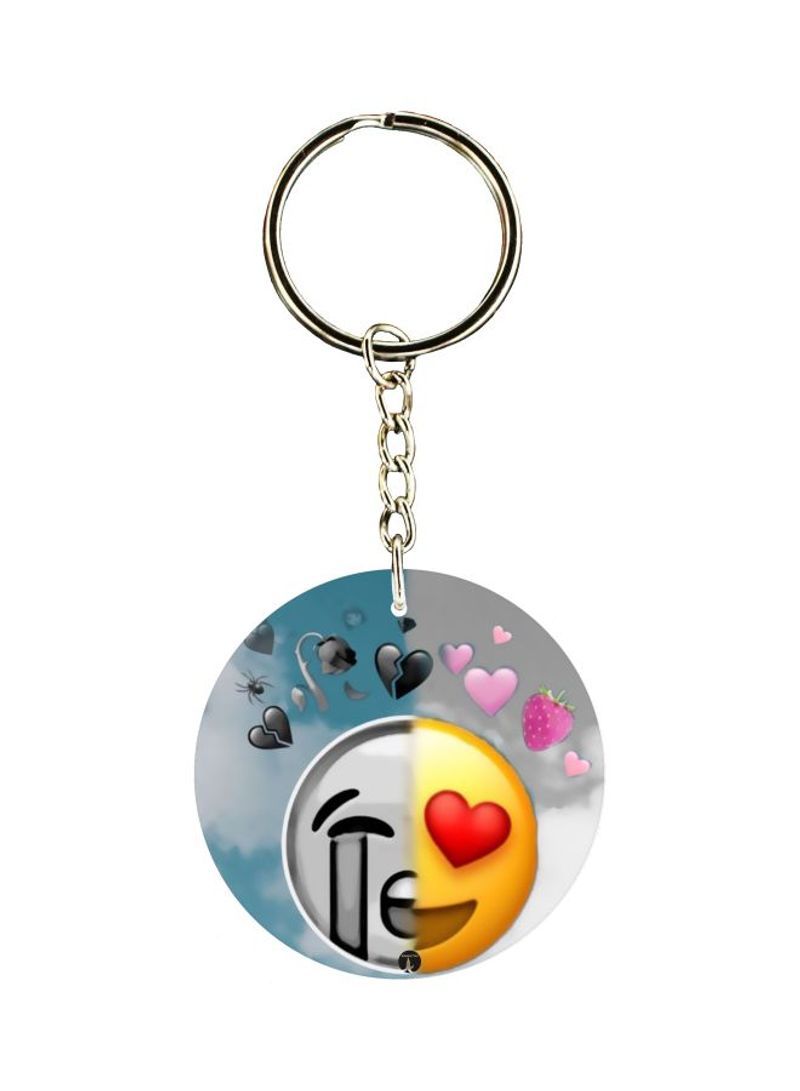 RKN Emoticon Printed Keychain