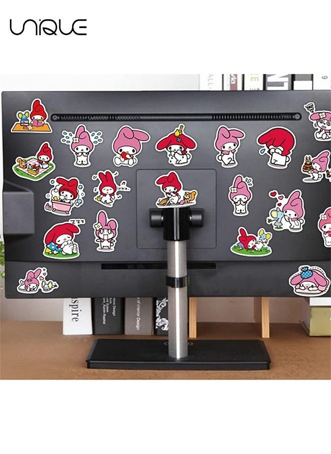 Unique - 50 Pcs My Melody Stickers - Kawaii Stickers - Lovely Image Graffiti Stickers for Kids and Girls DIY Kawaii Sticker Laptop Bedroom Decoration Water Cup Waterproof Stickers - Image 1