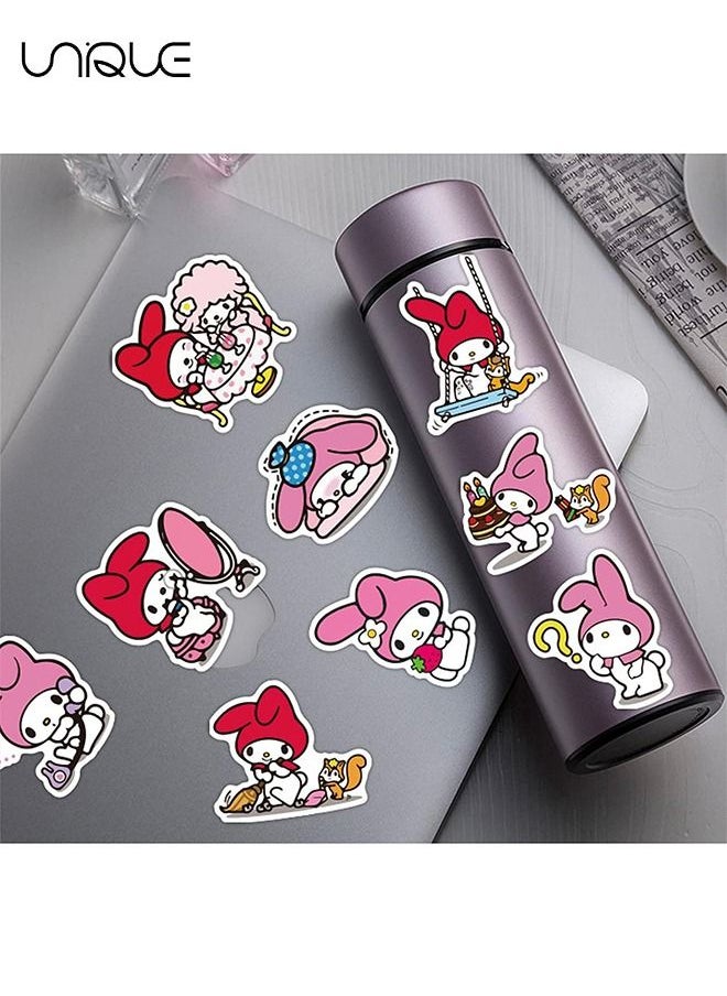 Unique - 50 Pcs My Melody Stickers - Kawaii Stickers - Lovely Image Graffiti Stickers for Kids and Girls DIY Kawaii Sticker Laptop Bedroom Decoration Water Cup Waterproof Stickers - Image 1