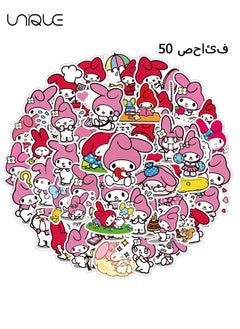 50 Pcs My Melody Stickers - Kawaii Stickers - Lovely Image Graffiti Stickers for Kids and Girls DIY Kawaii Sticker Laptop Bedroom Decoration Water Cup Waterproof Stickers