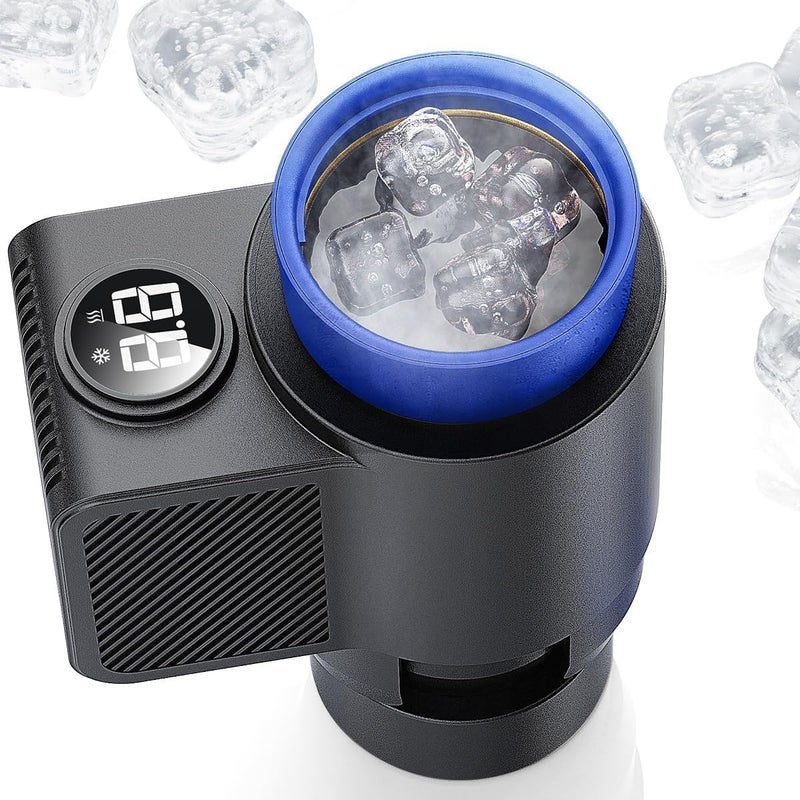 TERRIFI 2-in-1 Smart Cooler and Warmer Car Cup Holder - Image 1
