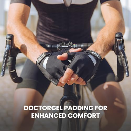GripGrab SuperGel Padded Half Finger Road Riding Summer Cycling Gloves Bicycle Gloves Biking Gloves for Men Fingerless Cycle Mitts - Image 5