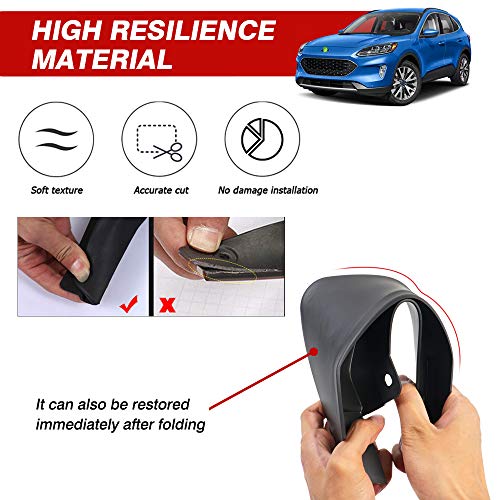 Autorder حواجز الطين أوتورد لسيارة فورد إيسكيب 2020 2021 2022 2023 2024 2025 مجموعة حواجز الطين الأمامية والخلفية 4 قطع (غير مناسبة لطرازات ST-Line) - Image 5