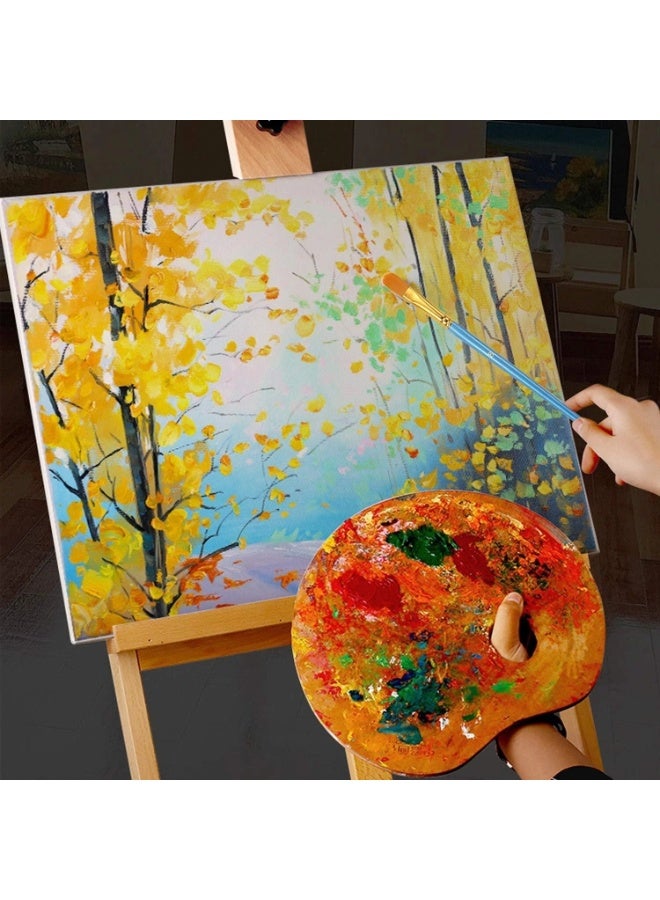 40 Pieces Paint Brush Set Round Pointed Tip Nylon Hair Artist Acrylic Paint Brushes for Acrylic Painting Oil Watercolor, Face Nail Art, Canvas, Miniature Detailing & Rock Painting, Blue and Black - Image 3