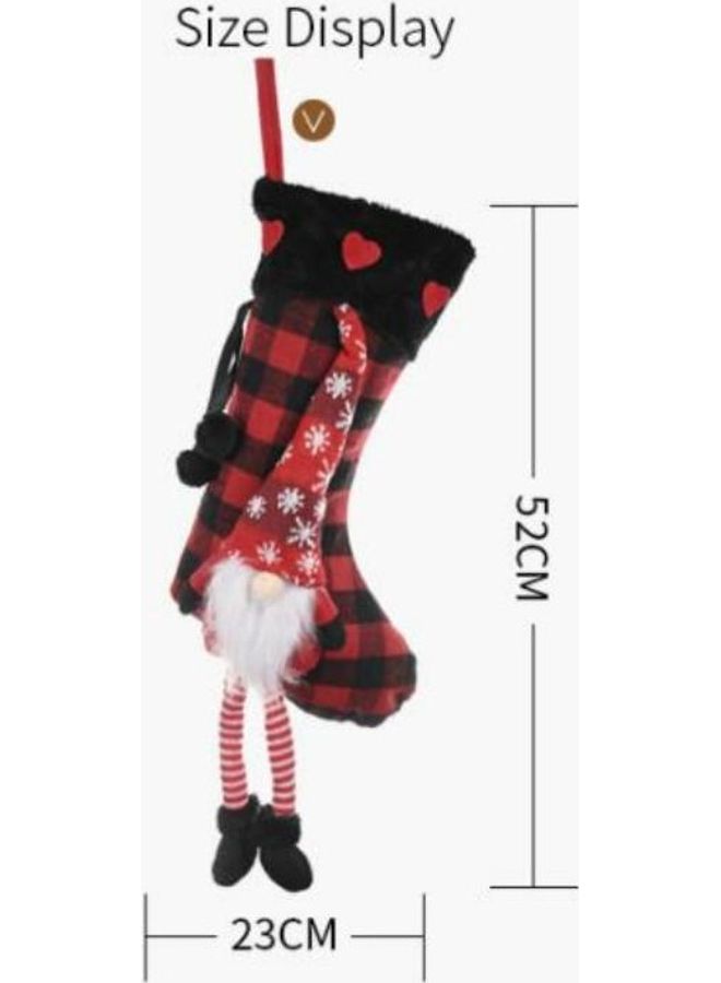 Generic Socks Shape  Decorative Gift Bag Multicolour - Image 3