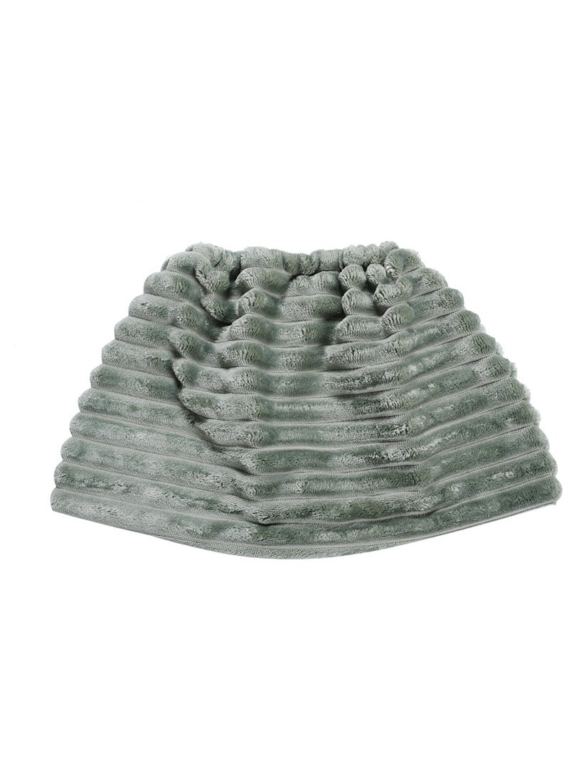 Generic - Lazy Broom Set Cloth Sweep Integrated Multi-functional Mop Replacement Household Broom Cloth Soft Wool Mop Broom Head Cover Corrugated Broom Set-Army Green - Image 1
