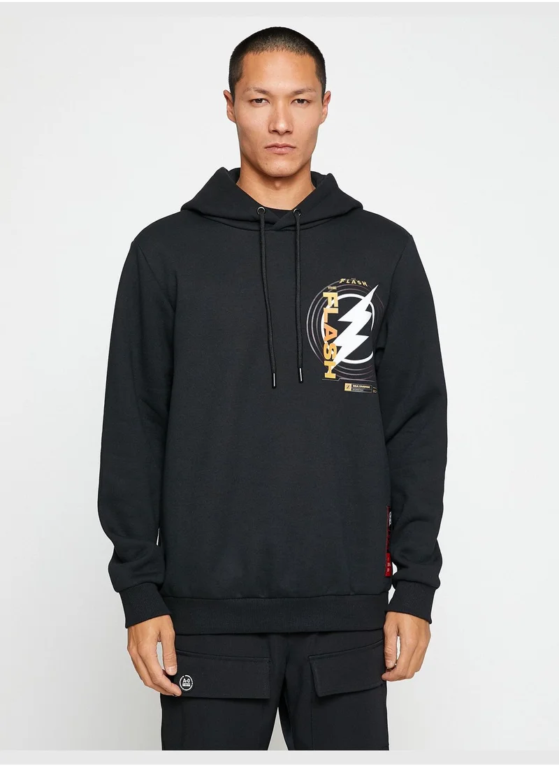 KOTON The Flash Hoodie Licensed Printed