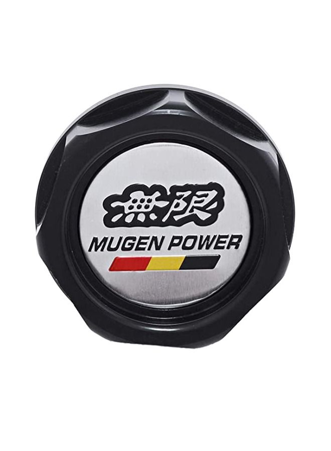 Generic Oil Fill Cap Cover Fit For Honda Mugen Power  - Black  - Image 1