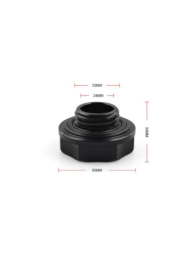 Generic Oil Fill Cap Cover Fit For Honda Mugen Power  - Black  - Image 2