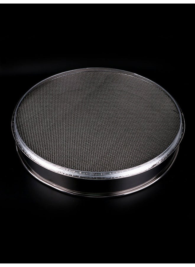 Generic - Sieve Flour Sieve Stainless Steel Sample Sieve Muffin Cat Sand Fine Rice Sieve Soybean Milk Fried Chicken Sesame Traditional Chinese Medicine Sugar Powder Tea-Colour:Diameter 40cm 18 Mesh/sponge Cake Sesame - Image 1