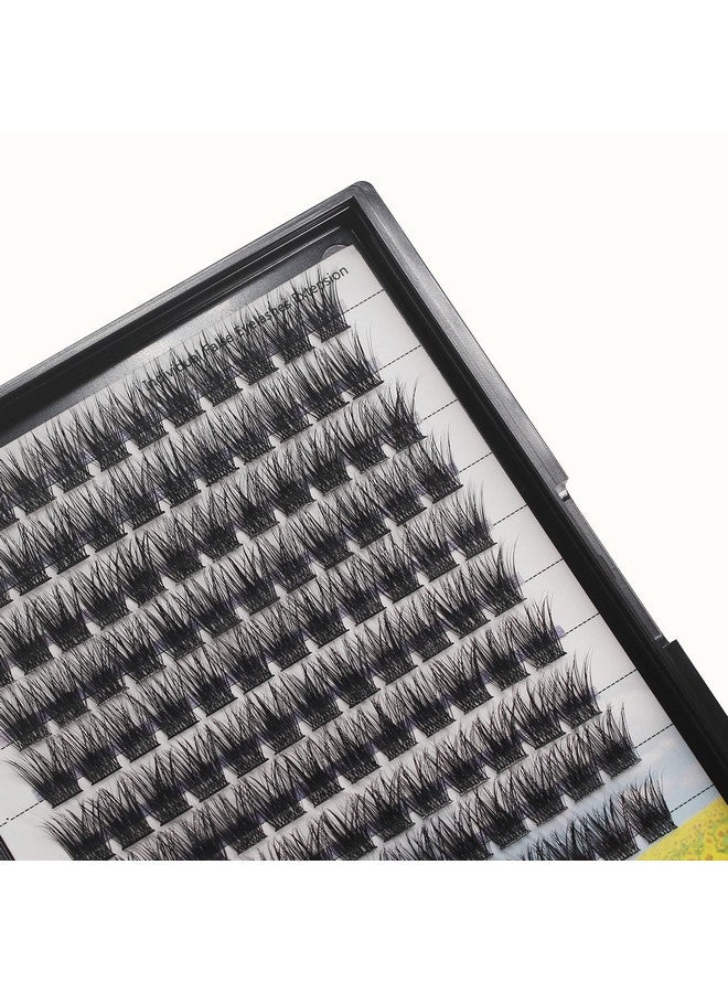 Hannahool Handmade D Curl 1020Mm To Choose 120Pcs Natural Long Individual Thick Base Cluster Eyelashes Dramatic Look Diy Volume Eye Lashes Extensions (12Mm) - Image 3